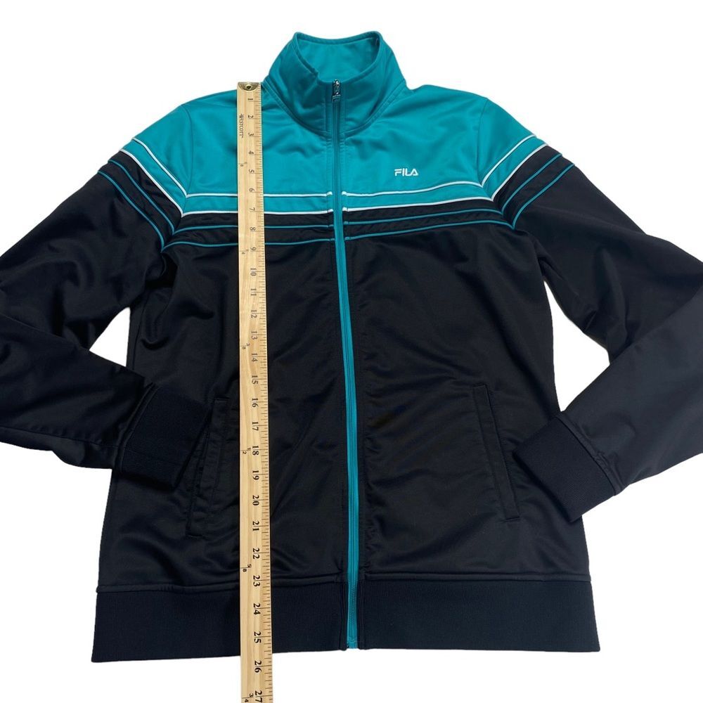 Fila Track Running Athletic Zip Front Jacket Sz L - Picture 7 of 14